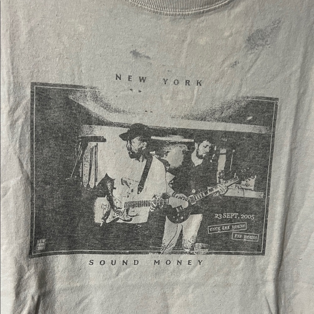 John galt Brandy Melville Off-White Graphic Tee - Picture 2 of 9